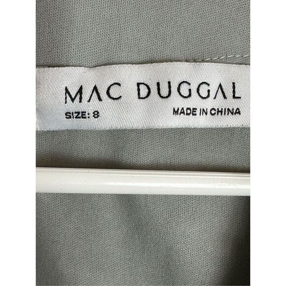 Mac Duggal NWT $698 size 8 EMBELLISHED V NECK ILLUSION LONG SLEEVE GOWN style 67 - Picture 13 of 16